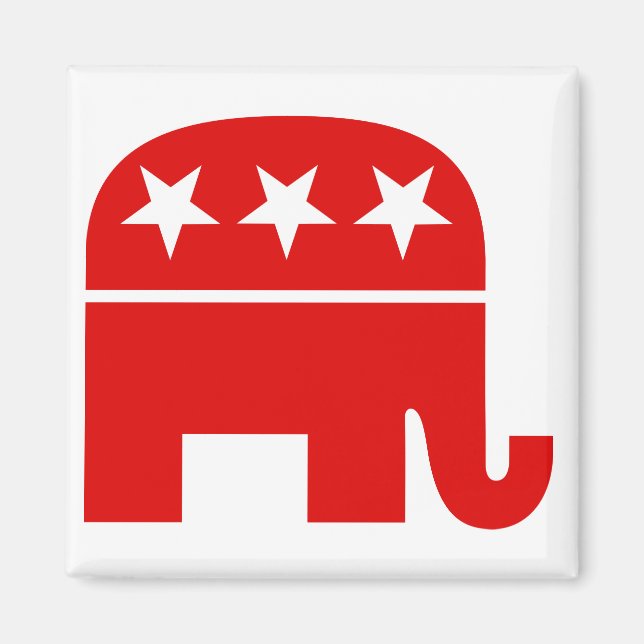 Republican Elephant Magnet (Front)