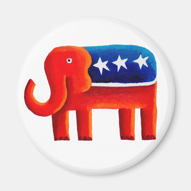 Republican Elephant Magnet (Front)
