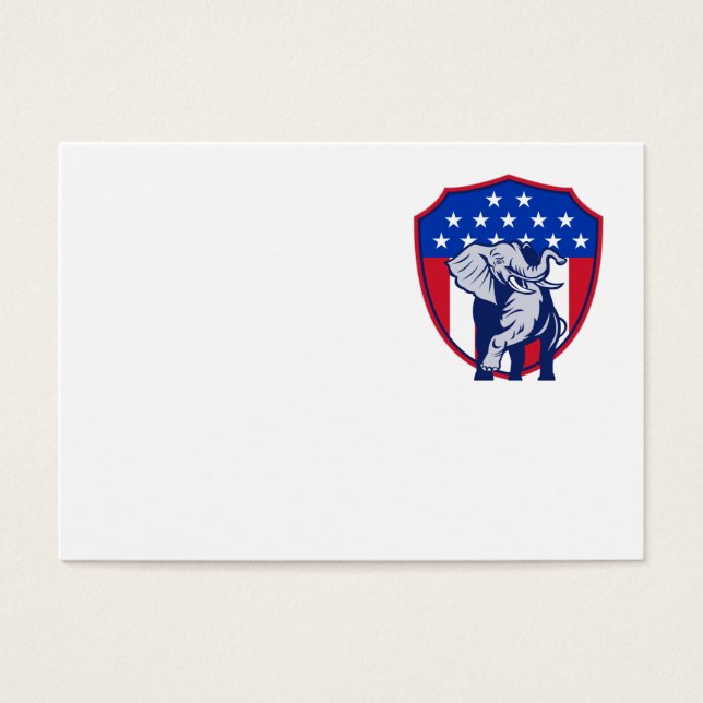 Republican Elephant Mascot USA Flag (Front)