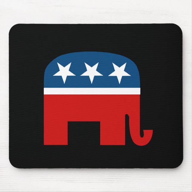 Republican Elephant Mouse Pad (Front)