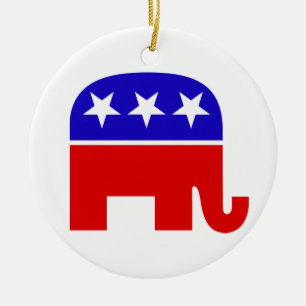 Republican Elephant Ornament