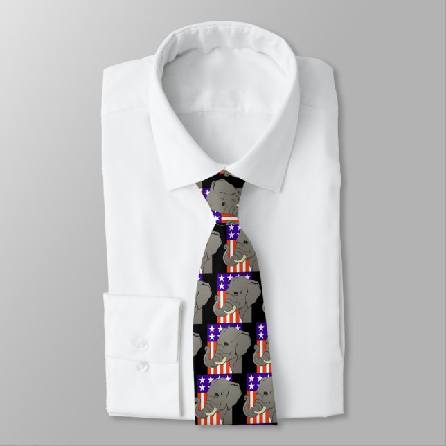 republican elephant tie (Tied)