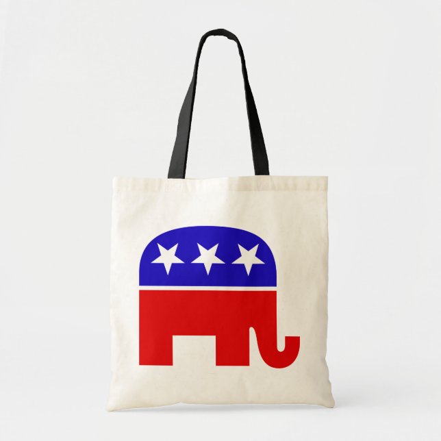 Republican Elephant Tote Bag (Front)