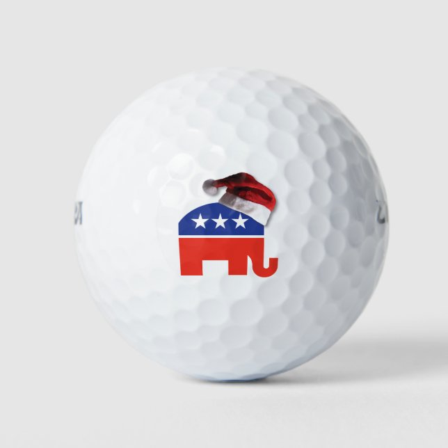 Republican-Elephant-XMAS Golf Balls (Front)