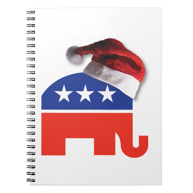 Republican-Elephant-XMAS Notebook (Front)