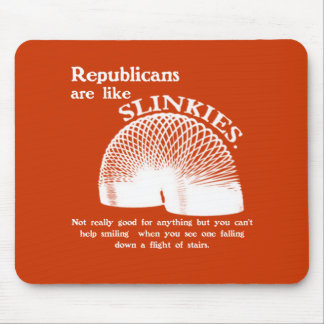 Republican Falling Down the Stairs Mouse Pad