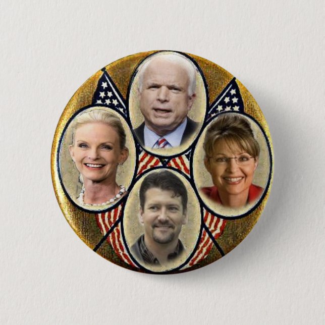 Republican Family Quadragate 3-Inch Button (Front)