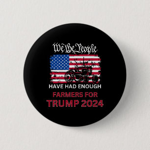 Republican Farmers For Trump 2024 We The People 2 Inch Round Button