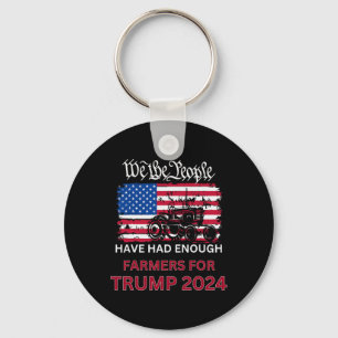 Republican Farmers For Trump 2024 We The People Keychain