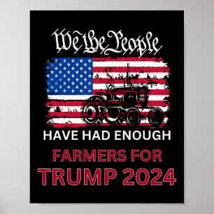 Republican Farmers For Trump 2024 We The People  Poster