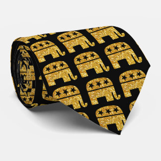 Republican GOP Elephant Tie