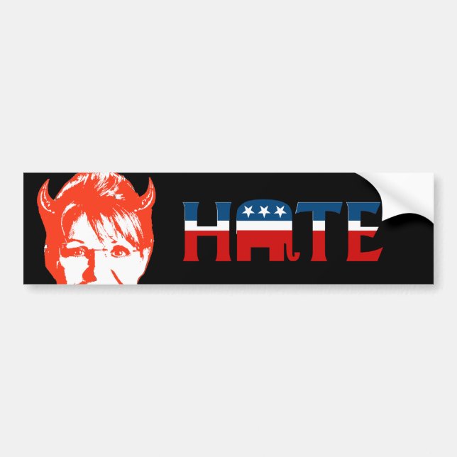 REPUBLICAN HATE BUMPER STICKER (Front)