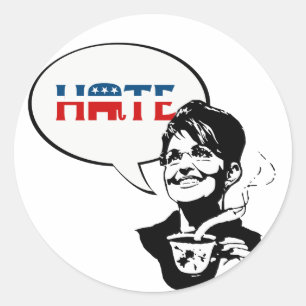 REPUBLICAN HATE CLASSIC ROUND STICKER