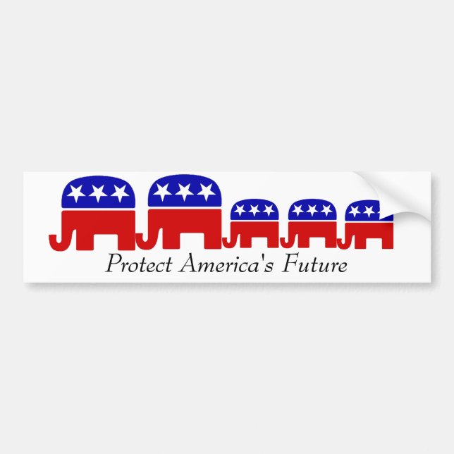 Republican, It's about their future. Bumper Sticker (Front)