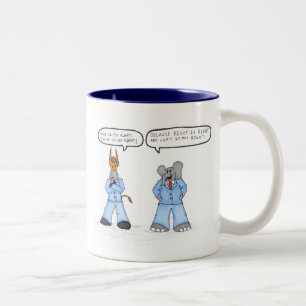 Republican logic Two-Tone coffee mug