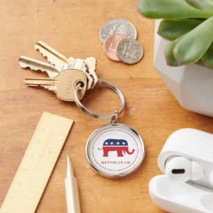Republican Metal Keychain