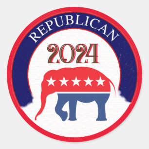 Republican Party 2024 Classic Round Sticker