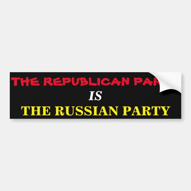 Republican party bumper sticker (Front)