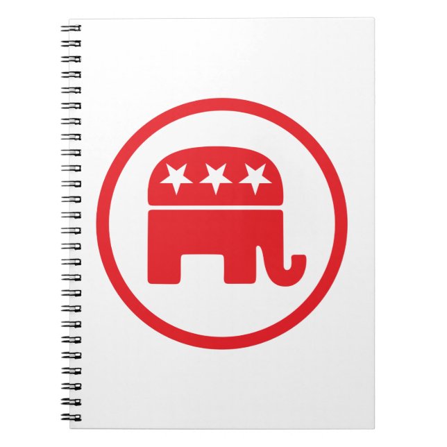 Republican Party Political Symbol (Elephant) Notebook (Front)