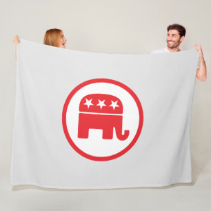 Republican Party Symbol Fleece Blanket