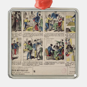 Republican propaganda metal ornament