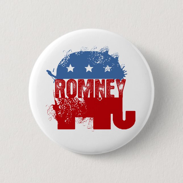 Republican ROMNEY 2 Inch Round Button (Front)