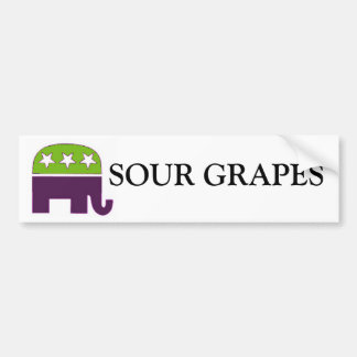 Republican, SOUR GRAPES Bumper Sticker