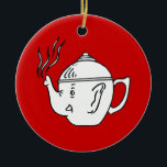 REPUBLICAN TEA PARTY CERAMIC ORNAMENT<br><div class="desc">PoliticalT-shirts.com: Browse the full spectrum of political gifts and apparel. Political bumper stickers, hoodies, buttons, magnets, mugs, posters, and more. Choose Republican, Democrat, Liberal, or Conservative Humour Tees, and 2010 Campaign Gear & 2012 Campaign Gear.</div>
