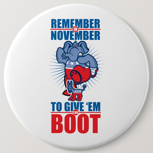 Republican War Cry 6 Inch Round Button (Front)