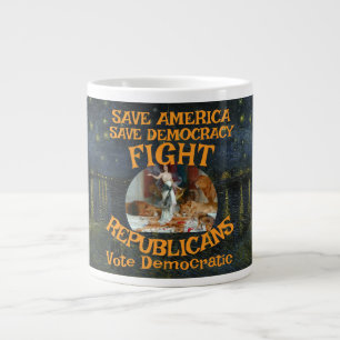 REPUBLICAN ZL X1 KP PARTY VOTE ELECTION COST T LARGE COFFEE MUG