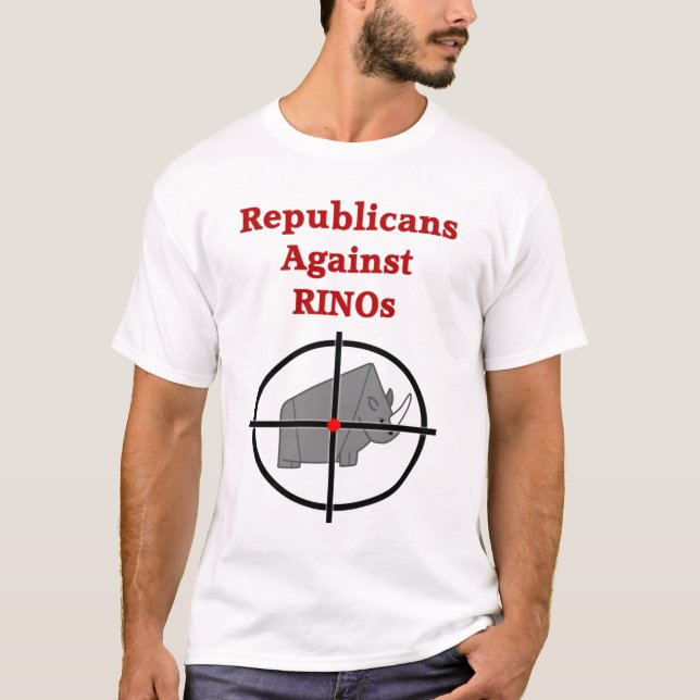 Republicans Against RINOs T-Shirt 1 (Front)