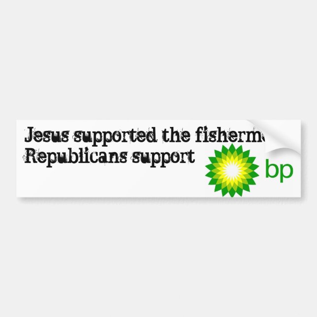 Republicans and BP Bumper Sticker (Front)