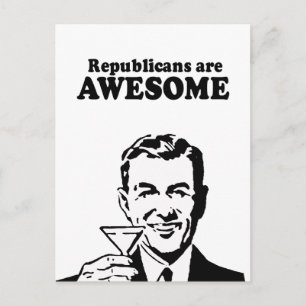 REPUBLICANS ARE AWESOME POSTCARD