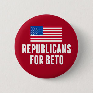 Republicans for Beto O'Rourke 2 Inch Round Button