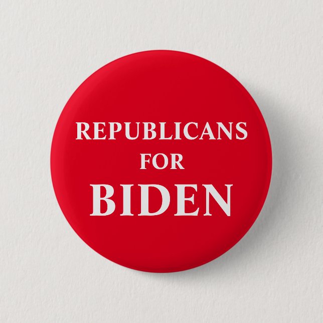 Republicans For Biden 2 Inch Round Button (Front)
