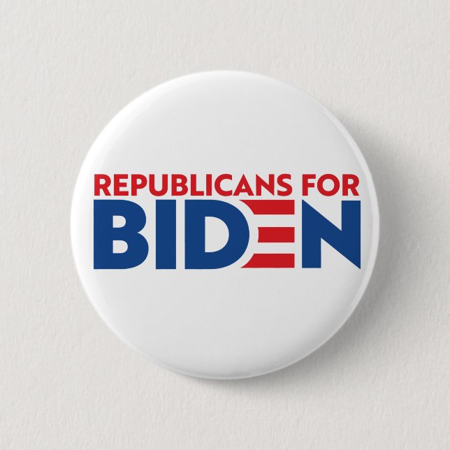 Republicans For Biden Campaign Button (Front)