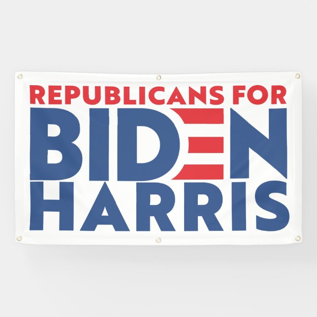 Republicans For Biden Harris President Boat Banner (Horizontal)