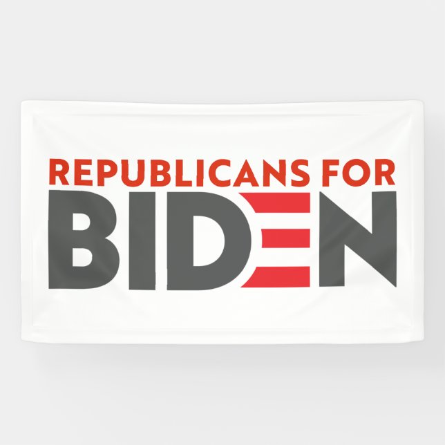 Republicans For Joe Biden President Banner (Horizontal)