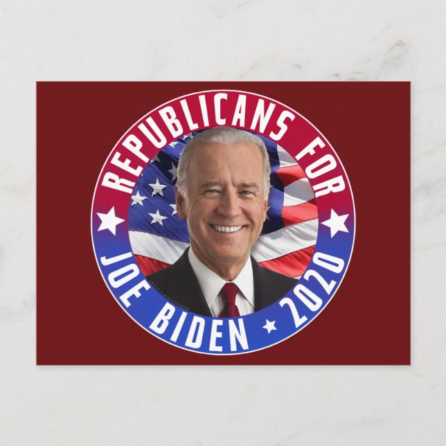 Republicans for Joe Biden US President Photo 2020 Postcard (Front)