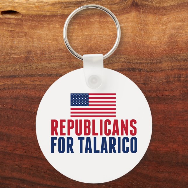Republicans for Talarico 2026 Election Keychain (Front)