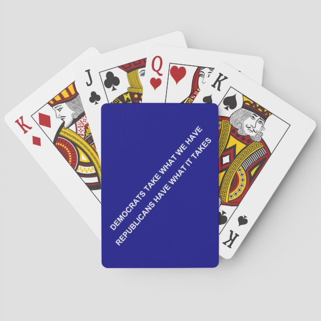 Republicans have what it takes playing cards (Back)