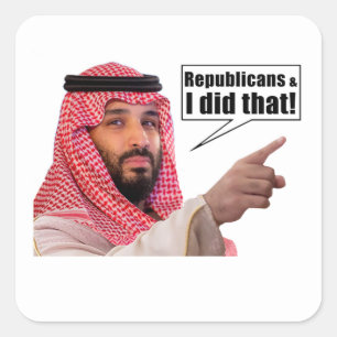 Republicans & I Did That Square Sticker