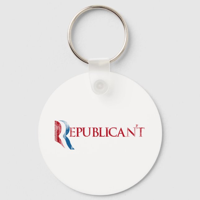 Republican't.png Keychain (Front)