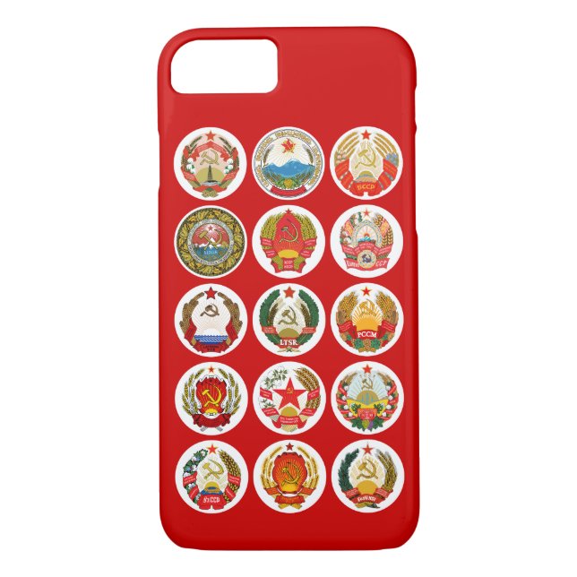 Republics of the Soviet Union - changre background Case-Mate iPhone Case (Back)