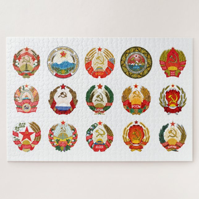 Republics of the Soviet Union Jigsaw Puzzle (Horizontal)