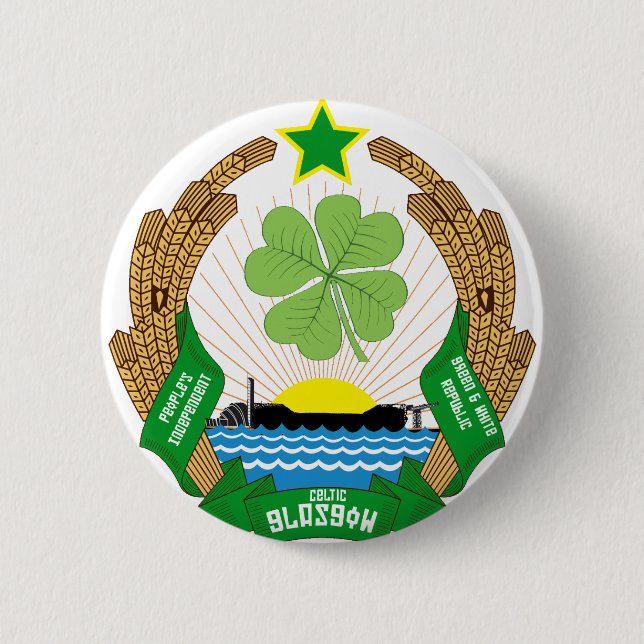 Republik of Celtic Glasgow 2 Inch Round Button (Front)