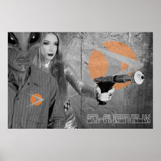 Republik Sci-Fi "Ray-Gun et 33" Poster de design