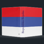 Republika Srpska Flag Binder<br><div class="desc">Patriotic flag of Republika Srpska.</div>