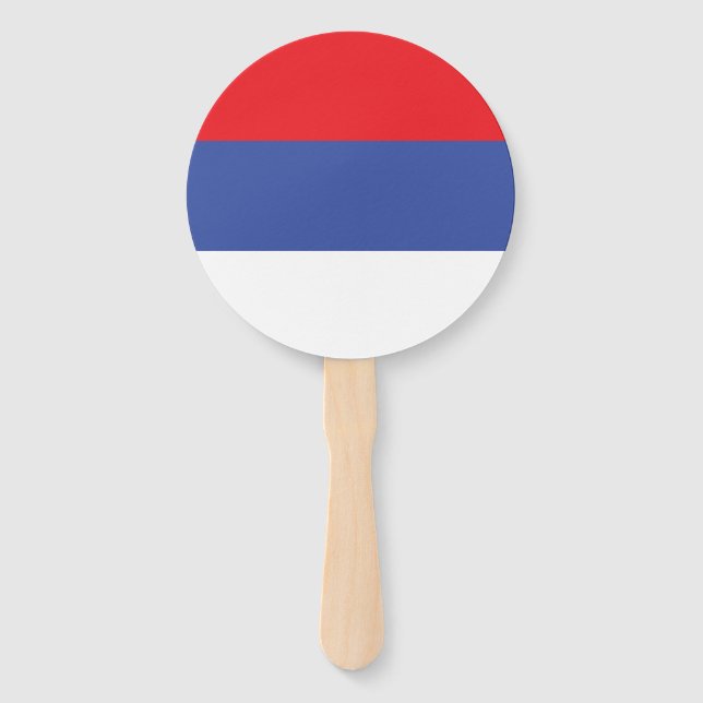 Republika Srpska Flag Hand Fan (Front)