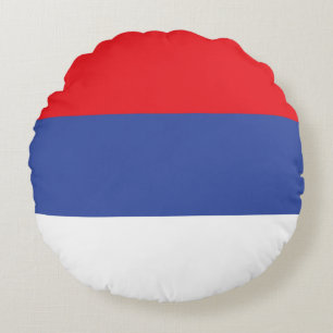 Republika Srpska Flag Round Pillow